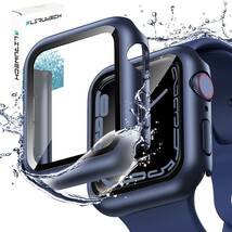 【訳有未使用】ブルー_45mm LIRUWECH Apple Watch 用 防水ケース 41mm-45mm …_C_1970_画像1