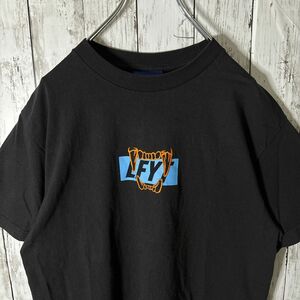 ラファイエット　LFYT 半袖Tシャツ Tシャツ 黒　センターロゴ刺繍　両面デザイン　ユニセックス　古着　