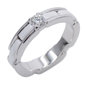 シャネル CHANEL リング レディース ブランド 指輪 750WG ホワイトセラミック ダイヤモンド ウルトラ #52 約11.5号 ジュエリー 磨き済み