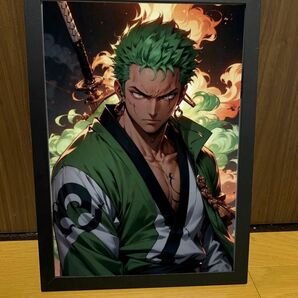 ワンピース ONE PIECE ZORO ゾロイラストポスター風 A4サイズ