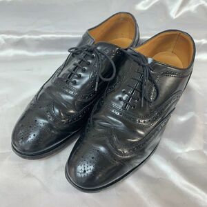 Savile Row サヴィルロウ ビンテージイングランド製 9C 25.5-26.5cm程度 ウイングチップ ビジネスシューズ ◆is2-24