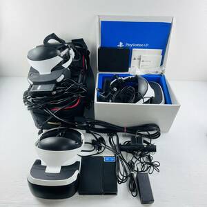 30【ジャンク品】SONY PlayStationVR CUH-ZVR2 PS4 PSVR 本体 ケーブル カメラ ヘッドセット プロセッサーユニット付