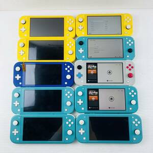 155【ジャンク／10台セット】ニンテンドー スイッチライト HDH-001 Nintendo Switch Lite 本体のみ ザシアン ザマゼンタ ポケモン 任天堂