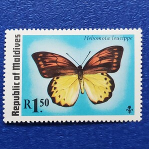 モルディブ★蝶の切手 計8枚 未使用切手 バタフライ  昆虫切手の画像9