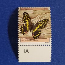 ボツワナ★1981年　昆虫６種　未使用切手　蝶　トンボ　カマキリなど_画像7