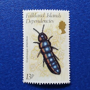 英領フォークランド諸島★1982年 昆虫６種 未使用切手の画像5