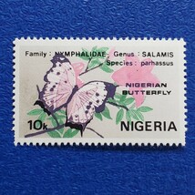 ナイジェリアの蝶★1982年　４枚組　未使用切手　昆虫切手_画像3