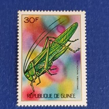 ギニア共和国★1973年　昆虫６種　未使用切手_画像6