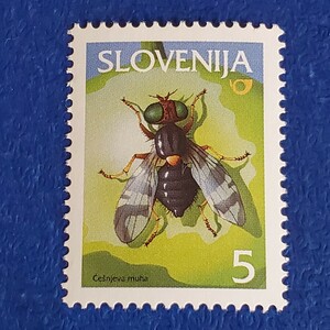 スロベニア★2005年　昆虫切手　ヨーロッパオウトウミバエ　未使用