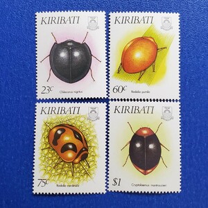 キリバス★1993年　昆虫４種　未使用