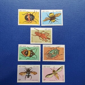  Vietnam *1986 year insect 7 kind unused stamp 