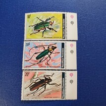 ルワンダ★1978年　昆虫１０種　未使用切手_画像5