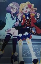 アイカツスターズ！ ポスター 虹野ゆめ 七倉小春 サンタ服 制服_画像2