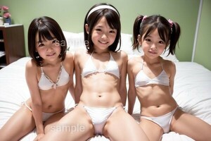 【 A4 サイズ 】【 姉妹 】 等身大 風 大判 ポスター イラスト アート 印刷物【即日発送！】判 L 写真 A1　1-27-56