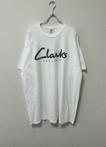 90's XL Clarks VINTAGE TEE クラークス ビンテージ 企業 プロモーション ロゴ Tシャツ 白 ハーゲンダッツ Apple ibm maxell Google USA製