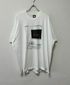 90's USA製 XL Albert Einstein VINTAGE アインシュタイン ビンテージ 偉人 プリント Tシャツ 白 Apple Google IBM maxell ハーゲンダッツ