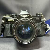 Canon キャノン AE-1 一眼レフ フィルムカメラ/カメラレンズ TAMRON 35-70mm 1:3.5 ボディ ブラック 動作未確認_画像2