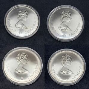 CANADA カナダ Montrealモントリオール オリンピック 1976年 5ドル 10ドル セット 銀貨 記念コイン 純銀 コレクション 希少 ヴィンテージ の画像6