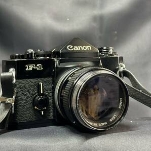 Canon キャノン F-1 一眼レフ フィルムカメラ/カメラレンズ CANON LENS FD 50mm 1:1.4 ボディ ブラック 空シャッターOKの画像2