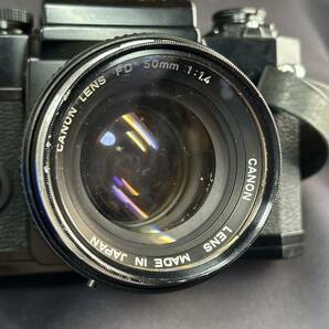 Canon キャノン F-1 一眼レフ フィルムカメラ/カメラレンズ CANON LENS FD 50mm 1:1.4 ボディ ブラック 空シャッターOKの画像10