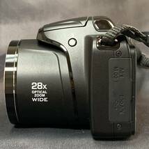 【美品】Nikon ニコン COOLPIX クールピクス L340 デジタルカメラ 電池式 純正ストラップ/ USBケーブル/ 説明書/クロス/ 箱付 動作確認済み_画像4