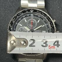 SEIKO セイコー 7T92-0CF0 メンズ腕時計 クォーツ クロノグラフ デイト 純正ブレス 動作未チェック_画像7