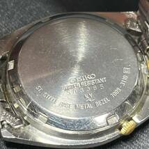 SEIKO 5 セイコー ファイブ 7009-3110 メンズ腕時計 自動巻き デイデイト ゴールド文字盤 ジャンク_画像4