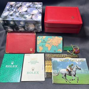 ROLEX Rolex Date Just 69173 BOX accessory empty box guarantee manual booklet tag 1994~1995 year calendar Vintage 