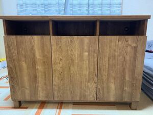 2202 light brown made in Japan sideboard width 110 depth 32cm cabinet chest 