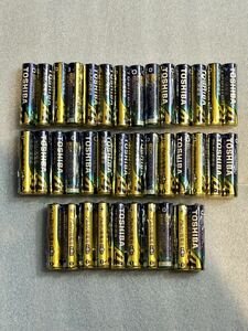 TOSHIBA Toshiba alkaline battery single 4 shape 38 point set [ unused free shipping ]