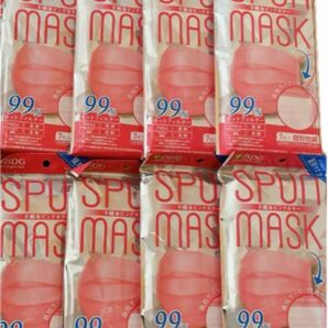 夏用マスク　小さめ　不織布　ピンク　裏地ガーゼ　個別包装