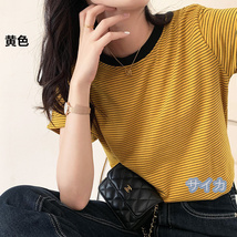 Tシャツ レディース 半袖 カットソートップス 白Tシャツ サマーTシャツ 夏Tシャツ 通気　カジュアル シンプル きれめＭ L XL/tx1_画像5