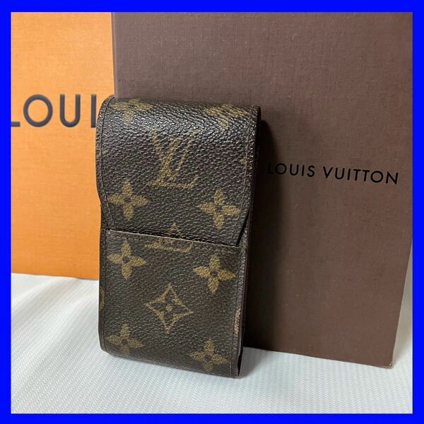 ルイヴィトン　モノグラム　シガレットケース　タバコケース　ブラウン　正規品　LOUIS VUITTON