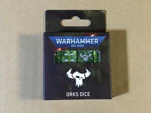 ウォーハンマー 40k オルク ダイス 未開封品 WARHAMMER 40000 ORKS DICE