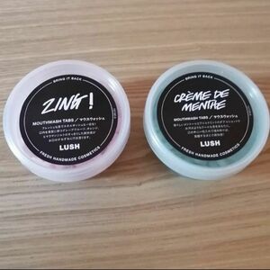 LUSH マウスウォッシュ　クレームドマント　zing! ジング　お試し　５粒ずつ　ラッシュ