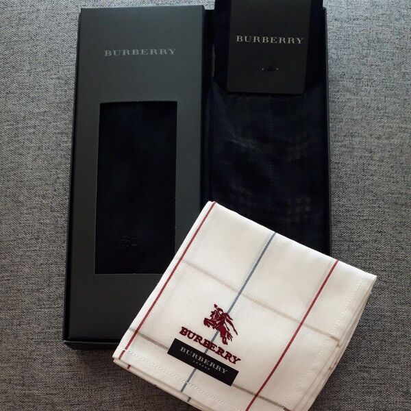 BURBERRY バーバリーソックス 紳士 ハンカチ