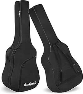 Rxakudedo ギターバッグ ギターケース アコースティック ギターケース ギグバッグ アコースティックギターソフトケース 4