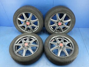 RIVAZZA aluminium 4ps.@15-4.5J +45 100-4H 165/55R15 Pirelli P7 EVO TOURING 2019 year Wagon R [ gome private person direct distribution un- possible ]