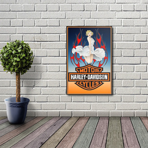  новый товар Marilyn Monroe Harley Davidson гобелен постер /90/ фильм постер орнамент гараж оборудование орнамент флаг баннер табличка 