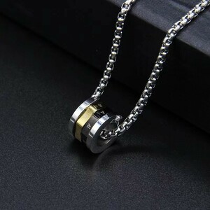  new goods 4 ream necklace stainless steel silver /44/ men's silver accessory 