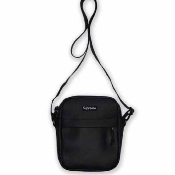 Supreme Leather Shoulder Bag "Black"