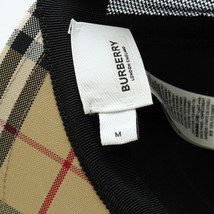 BURBERRY バーバリー チェック＆メッシュ ベースボールキャップ 帽子 ナイロン アーカイブベージュ Mサイズ_画像6