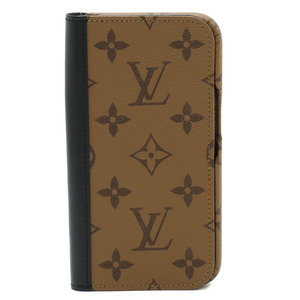 LOUIS VUITTON ルイ ヴィトン モノグラムリバース iPhone 15 Pro フォリオ スマホカバー スマホケース