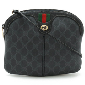 GUCCI グッチ オールドグッチ GGプラス シェリーライン ショルダーバッグ ポシェット 2WAY クラッチ PVC