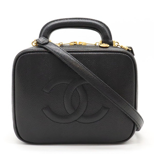 CHANEL シャネル ココマーク バニティバッグ ハンドバッグ コスメポーチ 2WAY ショルダーバッグ キャビアスキン