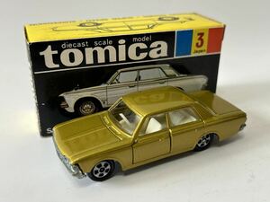  Tomica black box Crown super Deluxe No.3-1-4 1A wheel gold color designation box made in Japan MB, but box bottom . memory paper . equipped 