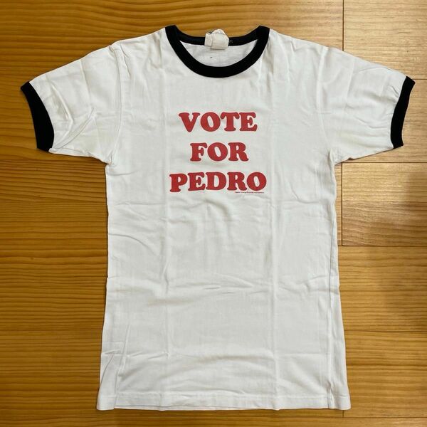 VOTE FOR PEDRO ナポレオン・ダイナマイト 公式 リンガーTシャツ