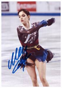 ☆　エフゲニア・メドベージェワ　Evgenia Medvedeva　2L判　サイン写真　COA簡易証明書付