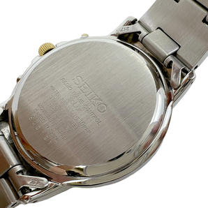 美品 SEIKO SELECTION セイコーセレクション スピリット ソーラー電波 腕時計 メンズ ゴールド シルバー SBTM170の画像6