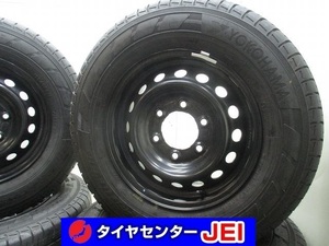 15インチ 195/80R15 107/105N 5.5J 139.7 キャラバン 中古タイヤホイール4本セット送料無料(MS15-4055）